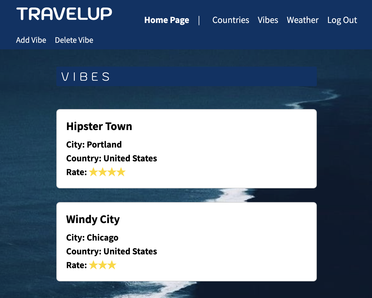 Travel Up App